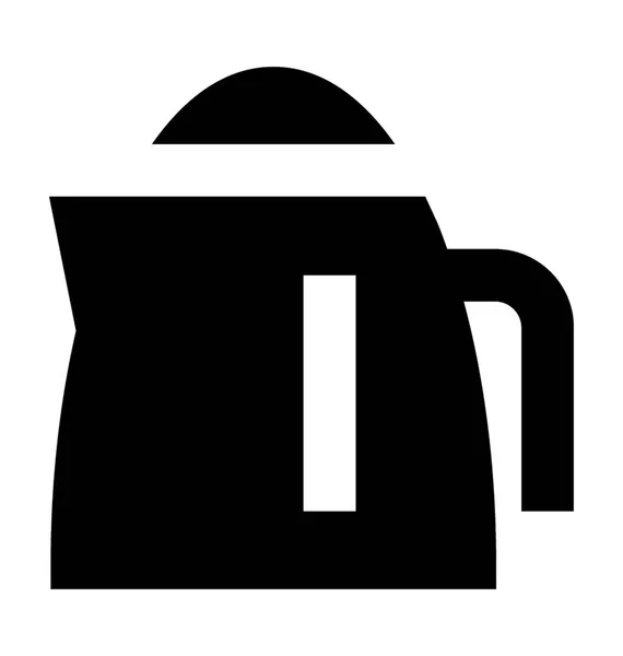 Electric Kettle Flat Vector Icon — Stock Vector