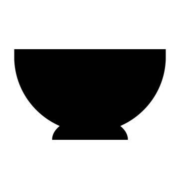 Bowl Düz Vektör Simgesi