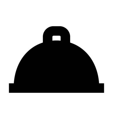 Tabağı düz vektör simgesi