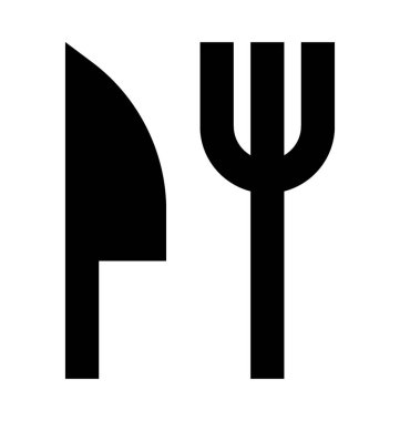 Çatal bıçak Düz Vektör Simgesi