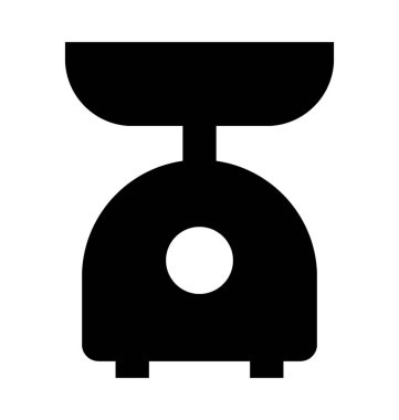 Mutfak ölçek düz vektör simgesi