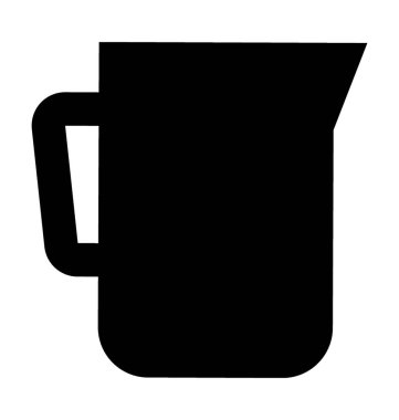 Sürahi düz vektör simgesi