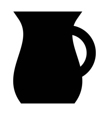 Sürahi düz vektör simgesi