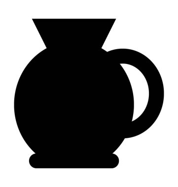 Sürahi düz vektör simgesi