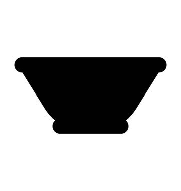 Bowl Düz Vektör Simgesi