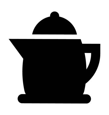 Elektrikli su ısıtıcısı düz vektör simgesi