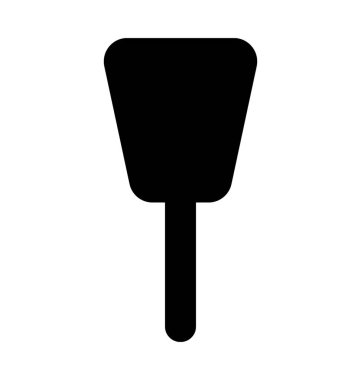 Spatula düz vektör simgesi
