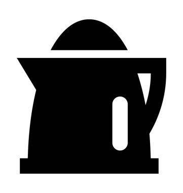 Elektrikli su ısıtıcısı düz vektör simgesi