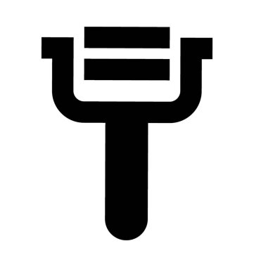 Sebze soyucu düz vektör simgesi 