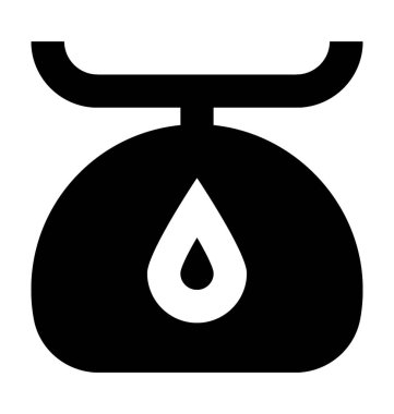 Mutfak ölçek düz vektör simgesi