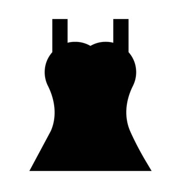 Geceliğim düz vektör simgesi