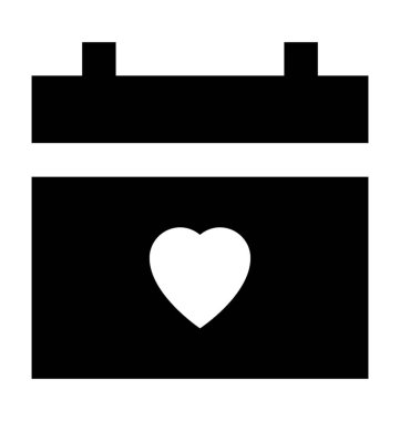 Takvim Düz Vektör Simgesi