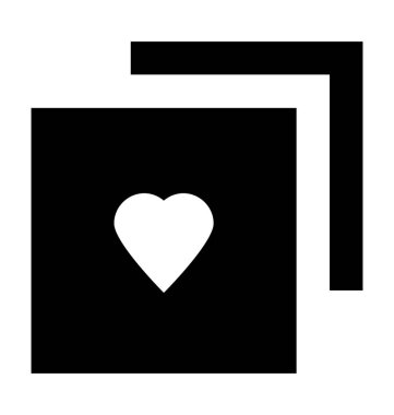 Romantik roman düz vektör simgesi