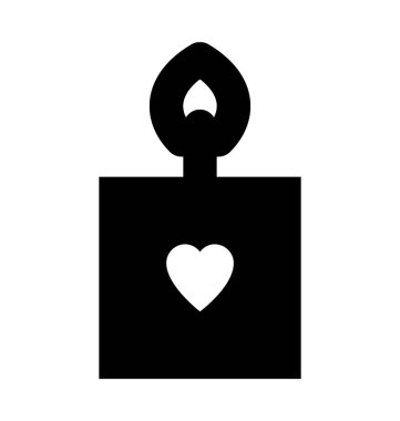 Mum Düz Vektör Simgesi