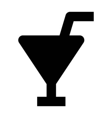 Kokteyl Düz Vektör Simgesi