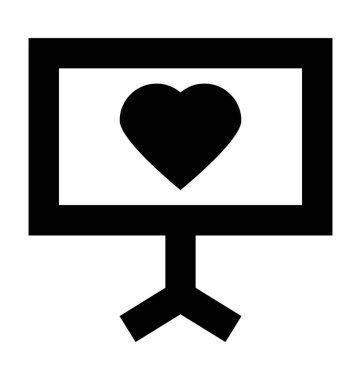 Aşk sohbet düz vektör simgesi