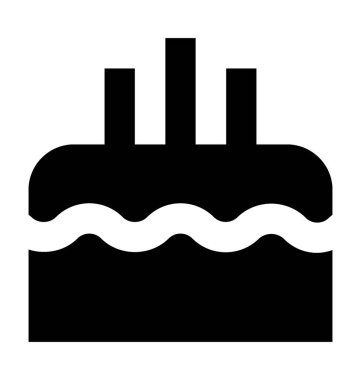 kek düz vektör simgesi