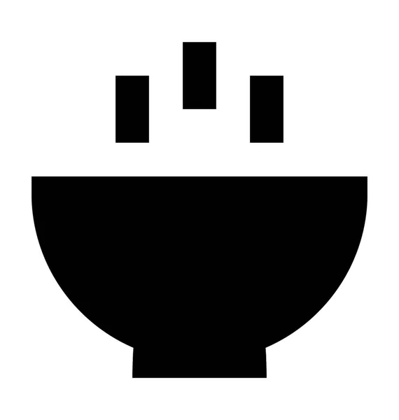 Zupa Płaskie Vector Icon — Wektor stockowy