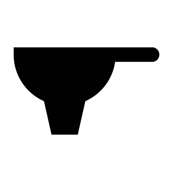 Strainer Flat Vector Icon — Stock Vector