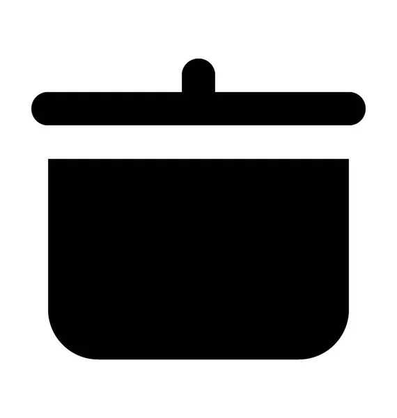 Cozinhar Pan Flat Vector Ícone —  Vetores de Stock