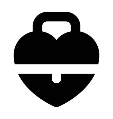 kalp düz vektör simgesi