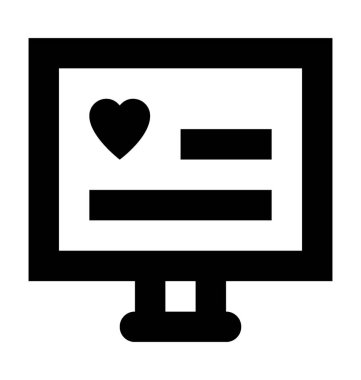 Aşk tabela düz vektör simgesi