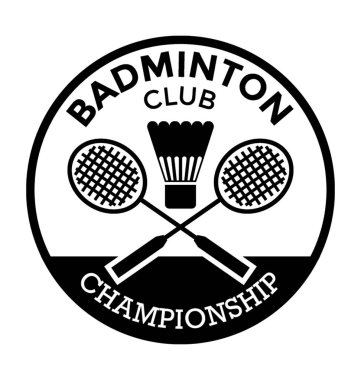 Badminton Kulübü düz vektör simgesi