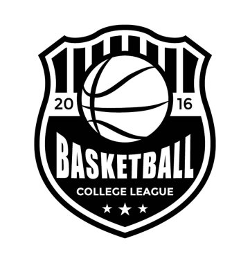 Basketbol kalkan düz vektör simgesi