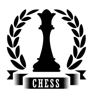 Satranç Kulübü düz vektör simgesi