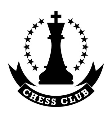 Satranç Kulübü düz vektör simgesi