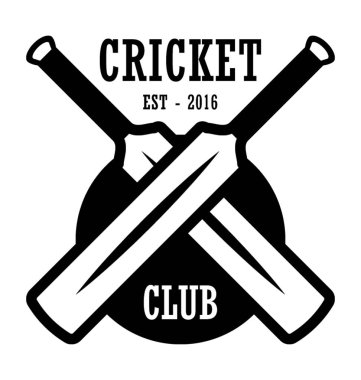 Kriket Kulübü düz vektör simgesi