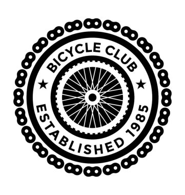 Bisiklet Kulübü düz vektör simgesi