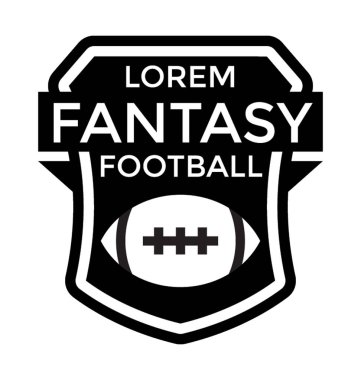 Fantezi futbol düz vektör simgesi