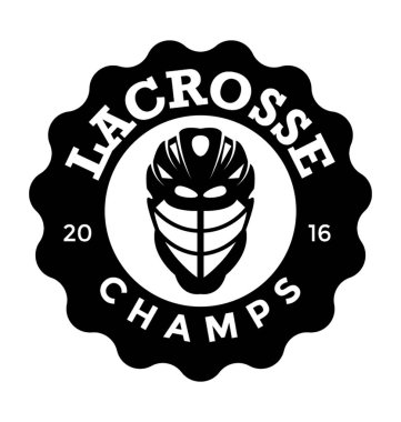 Lakros Champs düz vektör simgesi