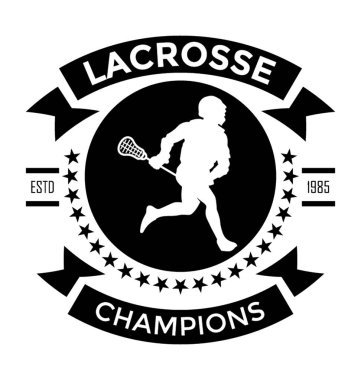 Lacrosse şampiyonları düz vektör simgesi