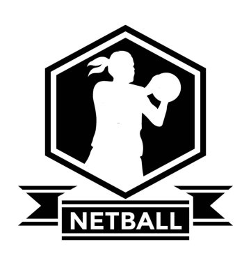 Netball Player vektör simgesi