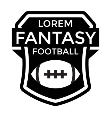 Fantezi futbol düz vektör simgesi