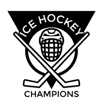 Hokeyi Şampiyonlar düz vektör simgesi