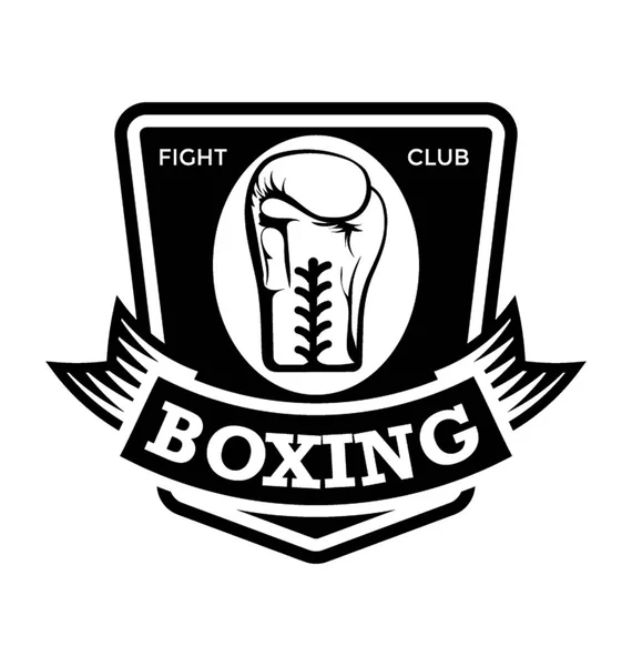 Boxing Club Platte Vector Icon — Stockvector