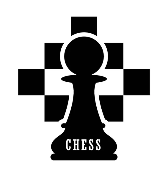 Schachspiel Flache Vektor Ikone — Stockvektor