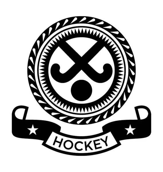 Klubovými Plochých Vector Hokej — Stockový vektor