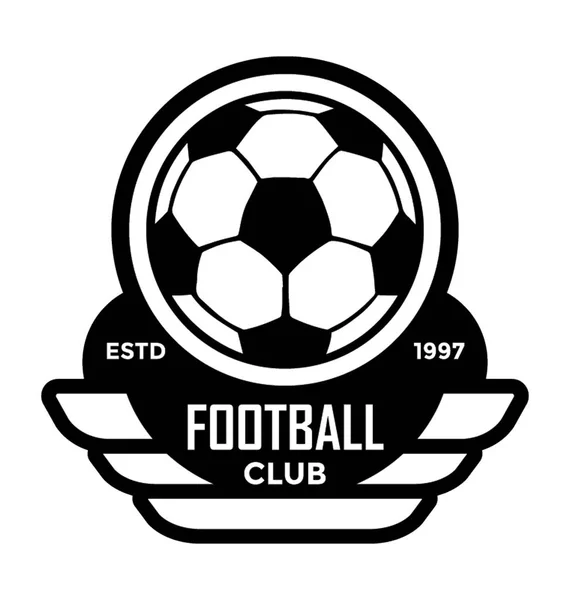 Icône Vectorielle Plate Club Football — Image vectorielle