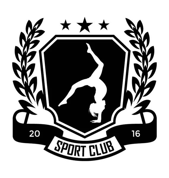 Sport Club Flat Vector Icon — Stock Vector