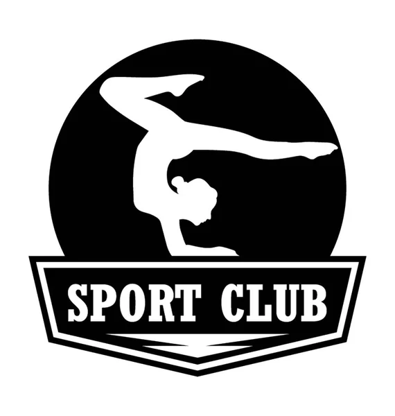 Sport Club Vector Plano Icono — Vector de stock