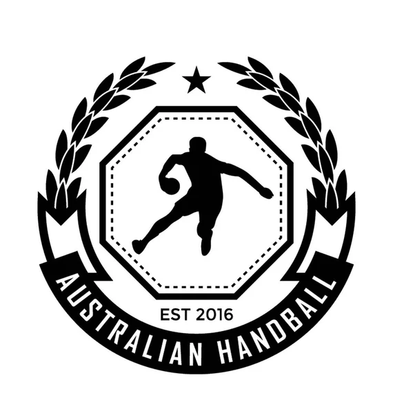 Avustralya Hentbol Düz Vektör Simgesi — Stok Vektör