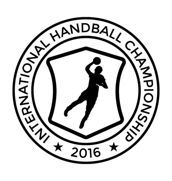 Hentbol Şampiyonası düz vektör simgesi