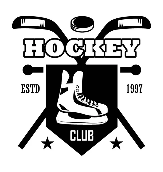 Εικονίδιο Του Hockey Club Επίπεδη Φορέα — Διανυσματικό Αρχείο