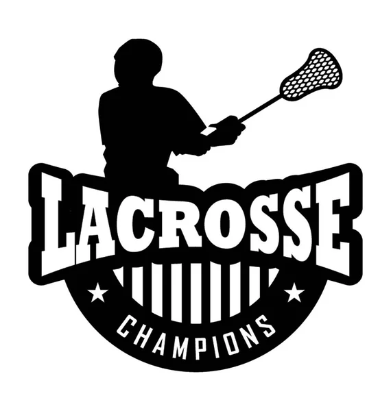 Lacrosse Champions Flat Vector Icon — Stock Vector