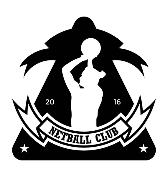 Icône Vectorielle Netball Club — Image vectorielle