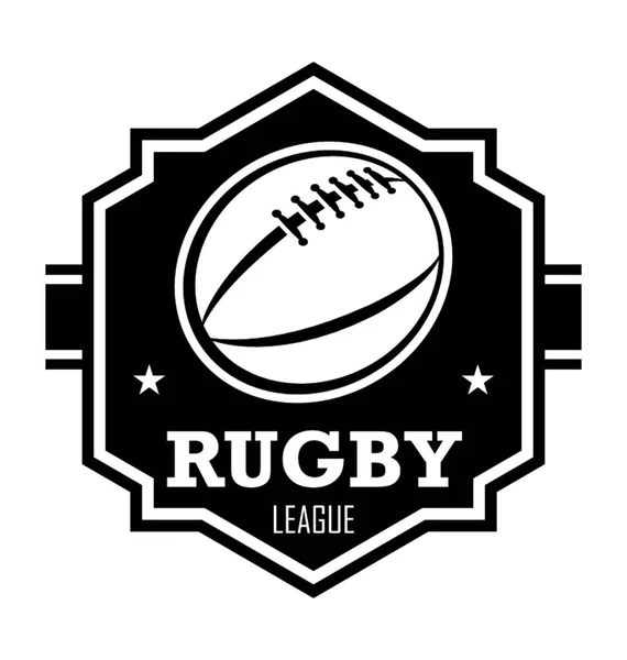 Rugby Club Düz Vektör Simgesi — Stok Vektör